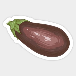 Eggplant Sticker